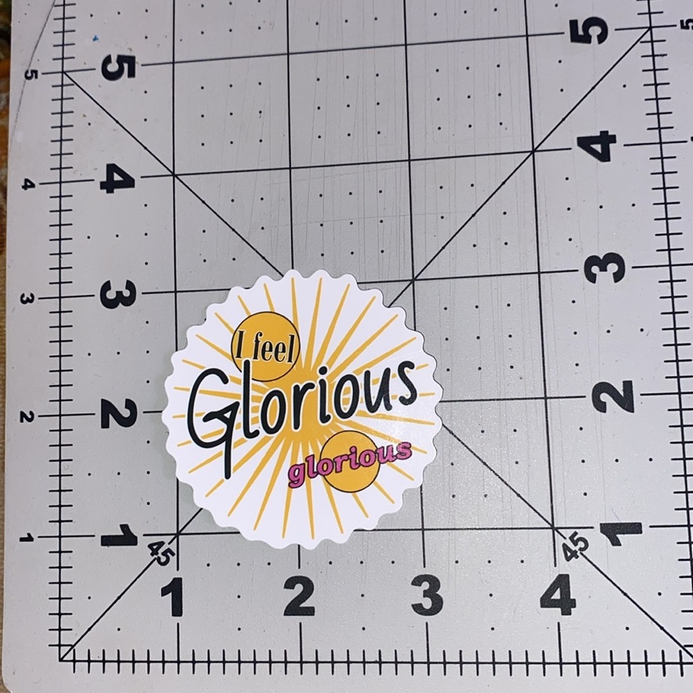 🌈20/$12🌈 Glorious Sticker with Sunburst Design - Picture 2 of 3